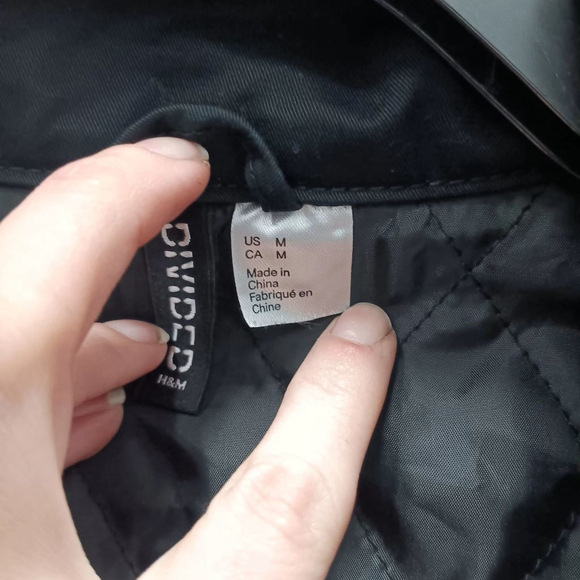 EUC H&M Divided Women's Parka Coat, M, Black - Picture 6 of 8